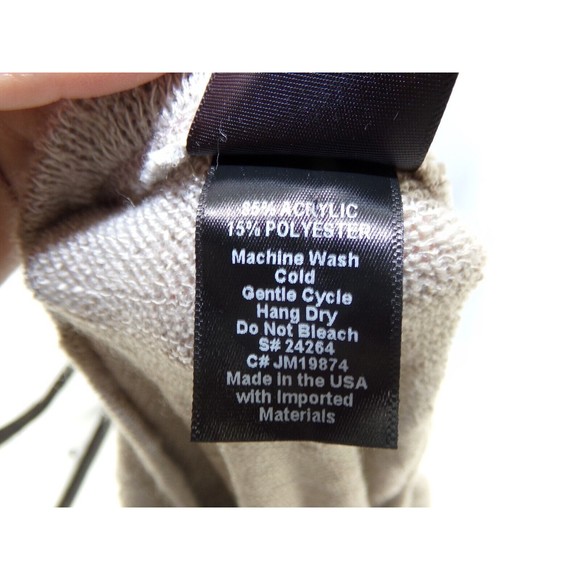 Agnes & Dora Sweater Women's Size Small Cropped Pullover Tan Knit - Picture 8 of 10